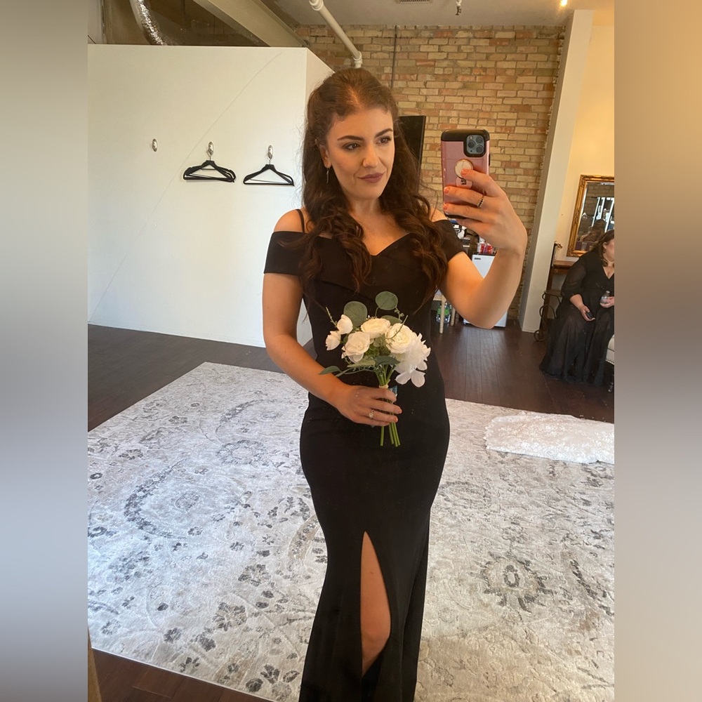 Black Strapless Dress